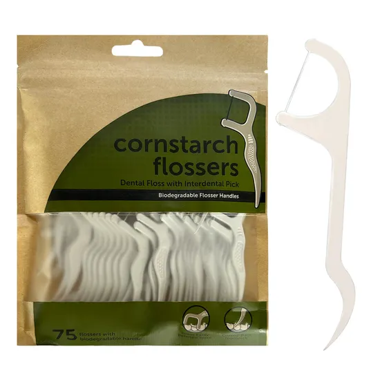 Биоразлагаемая зубная нить для домашнего использования с индивидуальным логотипом и упаковкой